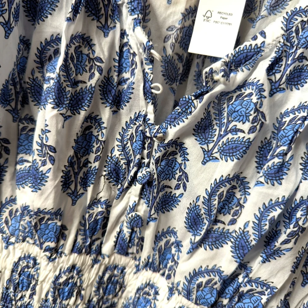 J Crew Bouquet Floral Indian Block Dress - Picture 4 of 5